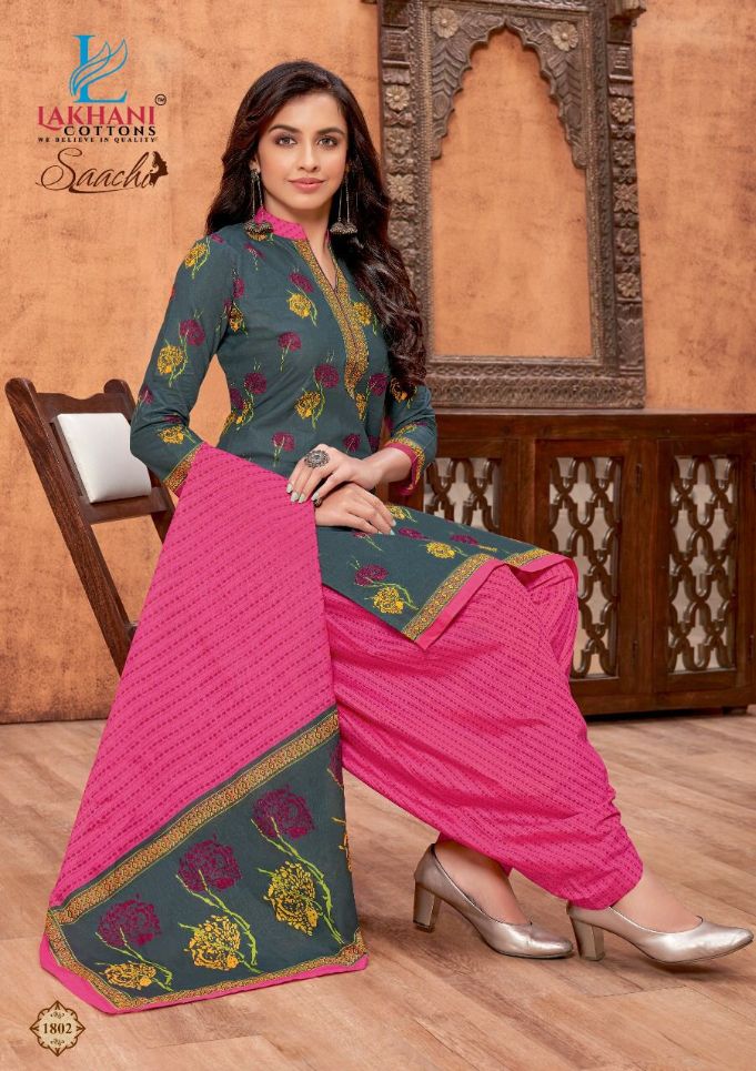 Lakhani Saachi 18 Regular Wear Printed Cotton Designer Dress Material Collection